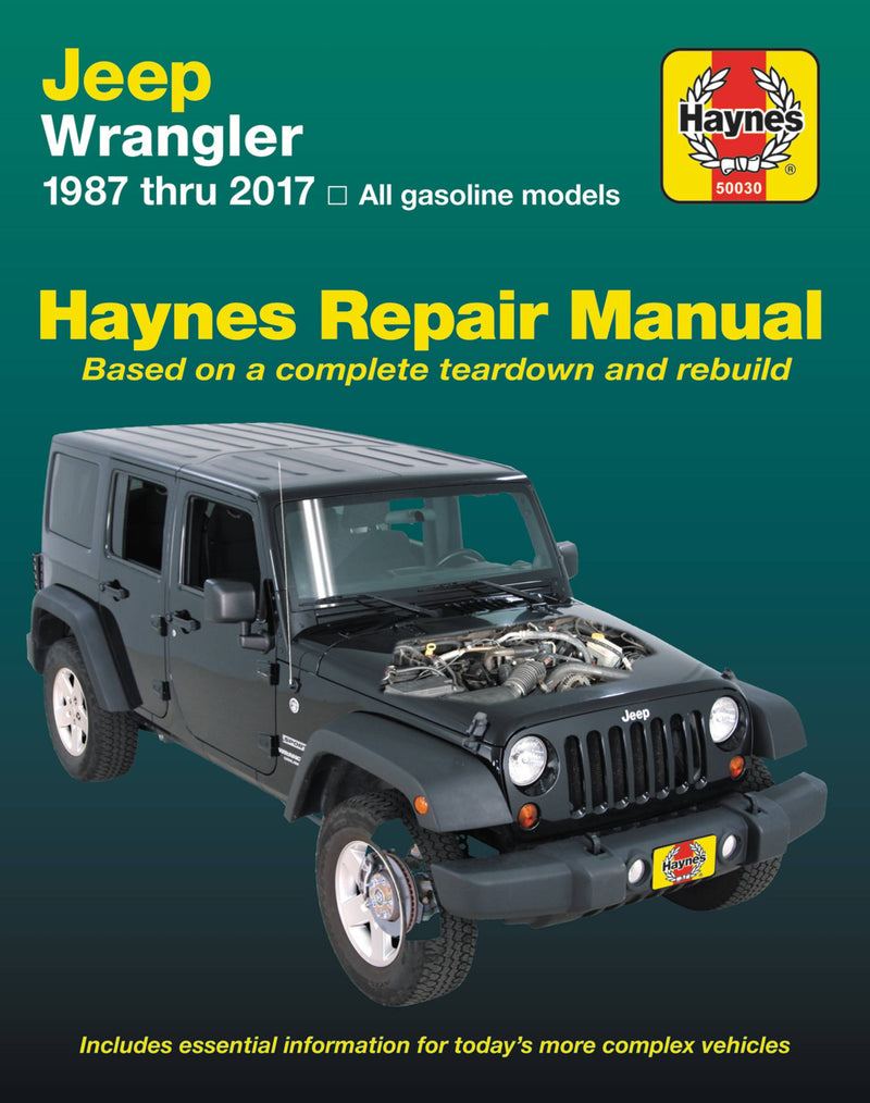Jeep Wrangler, 1987 thru 2017 Haynes Repair Manual