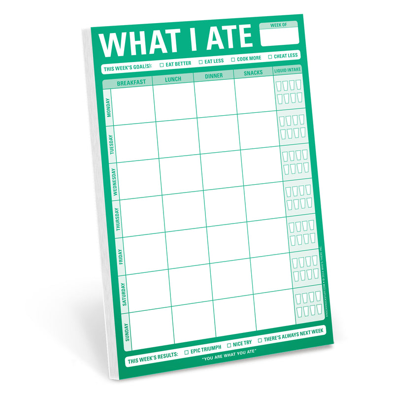 What I Ate Pad with Magnet (Green)