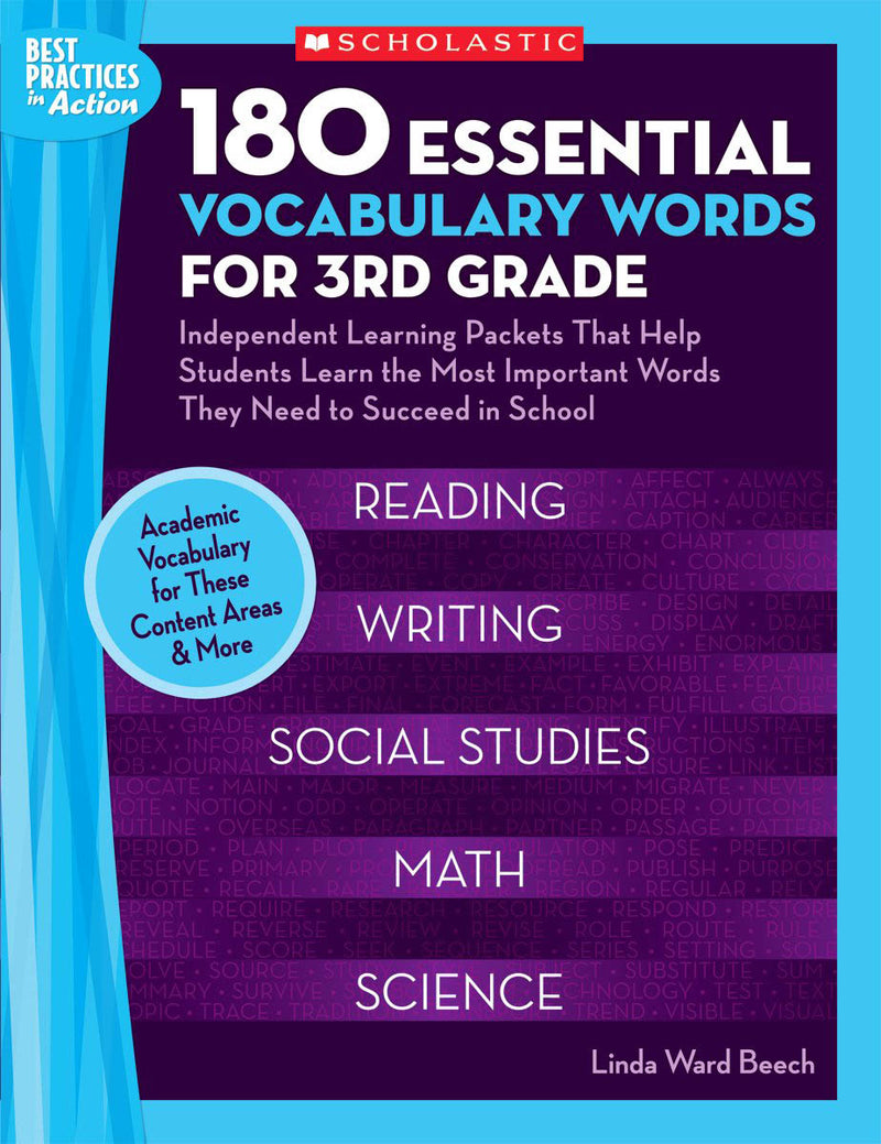 180 Essential Vocabulary Words for 3rd Grade