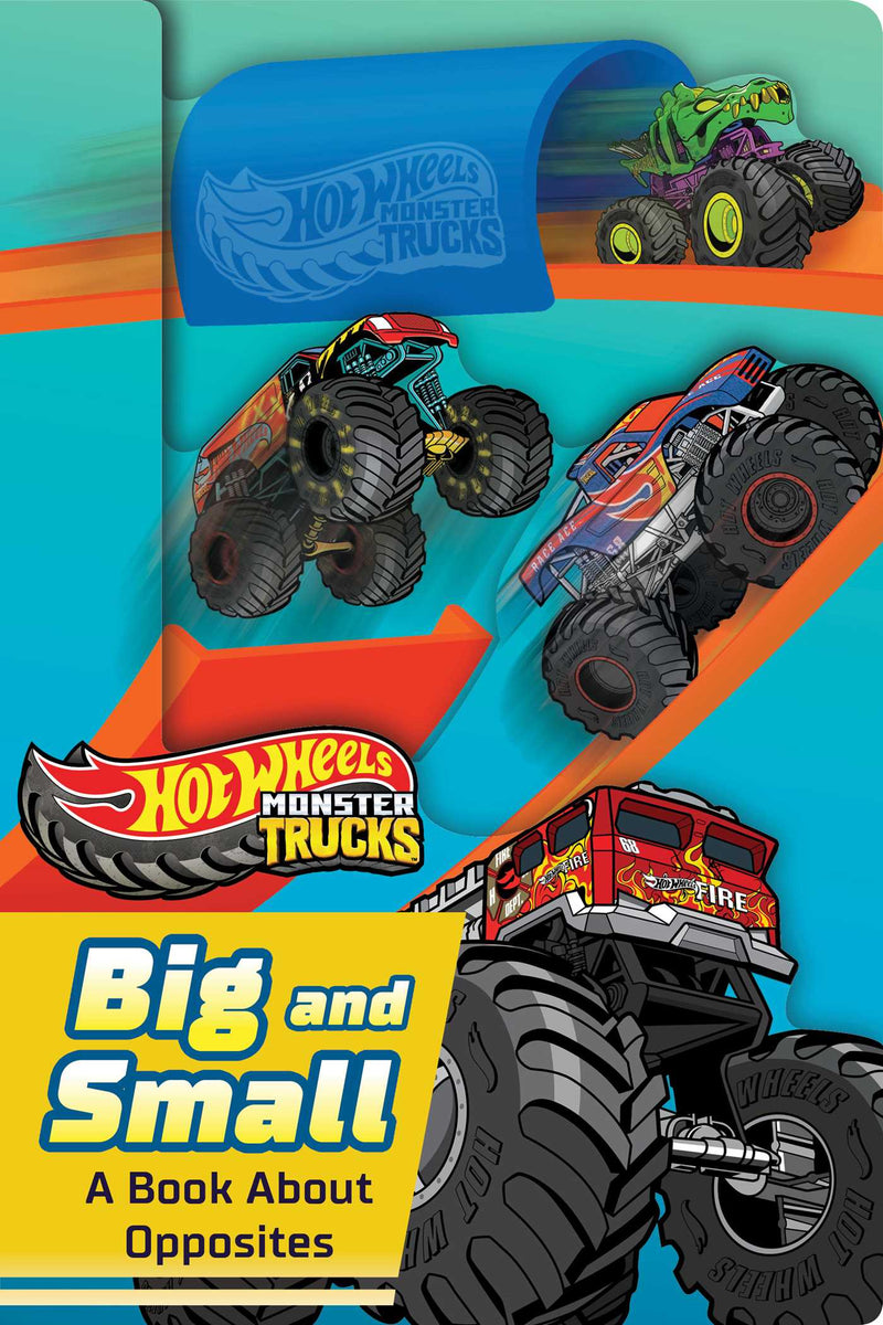 Hot Wheels: Big and Small: A Book About Opposites (A Mattel Hot Wheels Shaped Novelty Board Book for Toddlers)