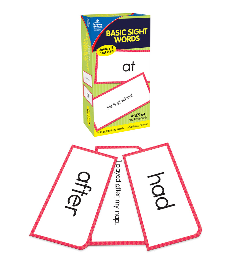Basic Sight Words Flash Cards, Grades 1 - 3