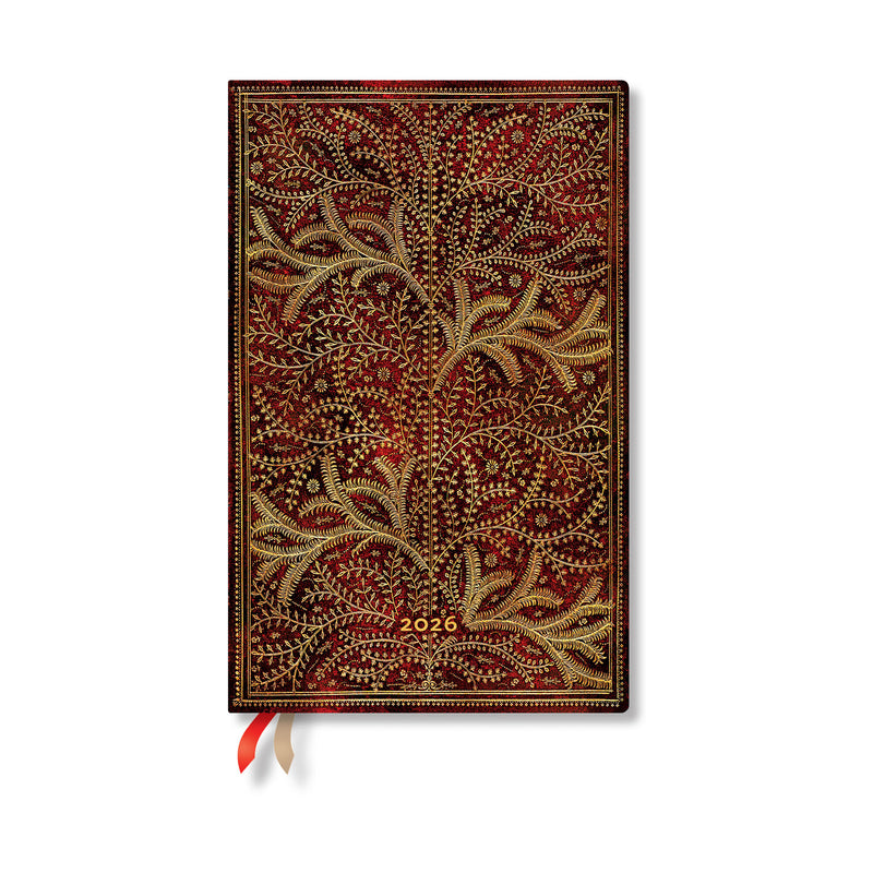 Paperblanks | 2026 Wildwood | Tree of Life | 12-Month Planner Flexis | Maxi | Horizontal | Elastic Band | 176 Pg | 100 GSM