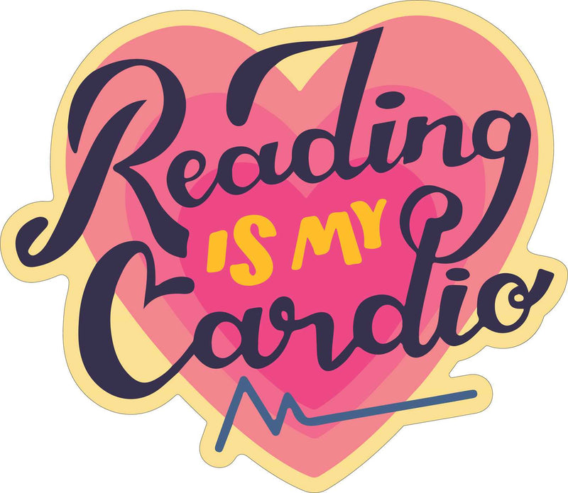 Reading Is My Cardio Sticker (Pack of 6)
