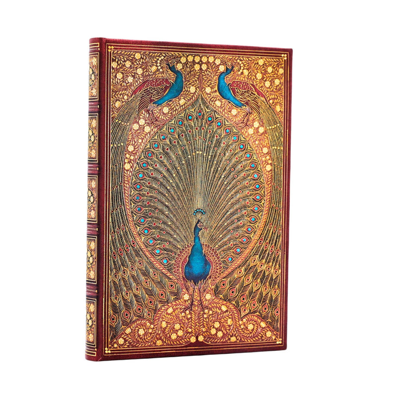 Hafiz's Peacocks Mini Unlined Hardcover Journal, 176pg, 85GSM by Paperblanks (Sangorski & Sutcliffe)