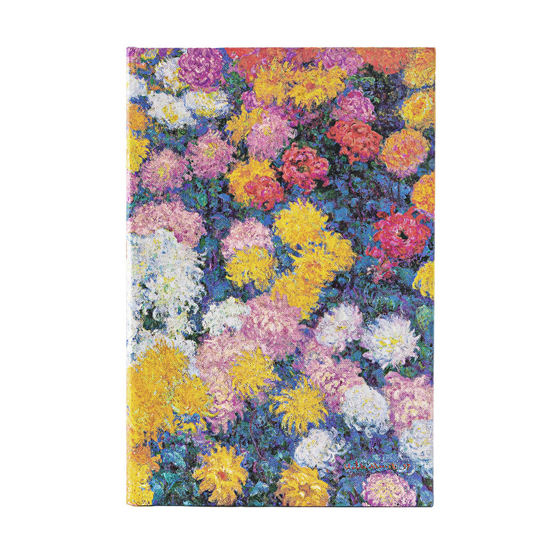 Monet's Chrysanthemums Midi Unlined Hardcover Journal, 144pg, 120GSM by Paperblanks (Monet's Chrysanthemums)