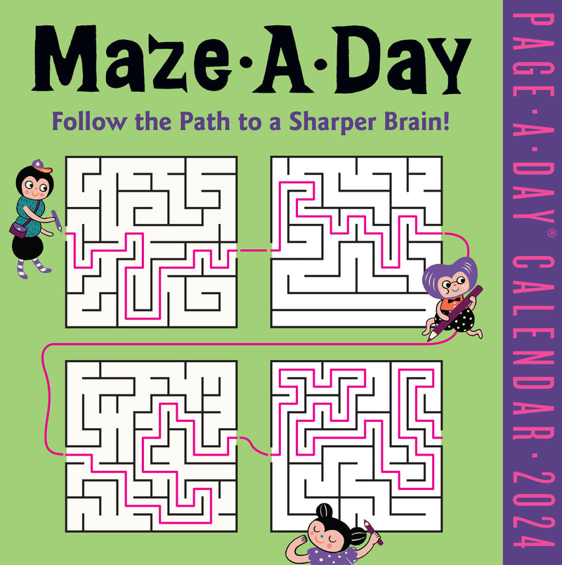 Maze-A-Day Page-A-Day Calendar 2024
