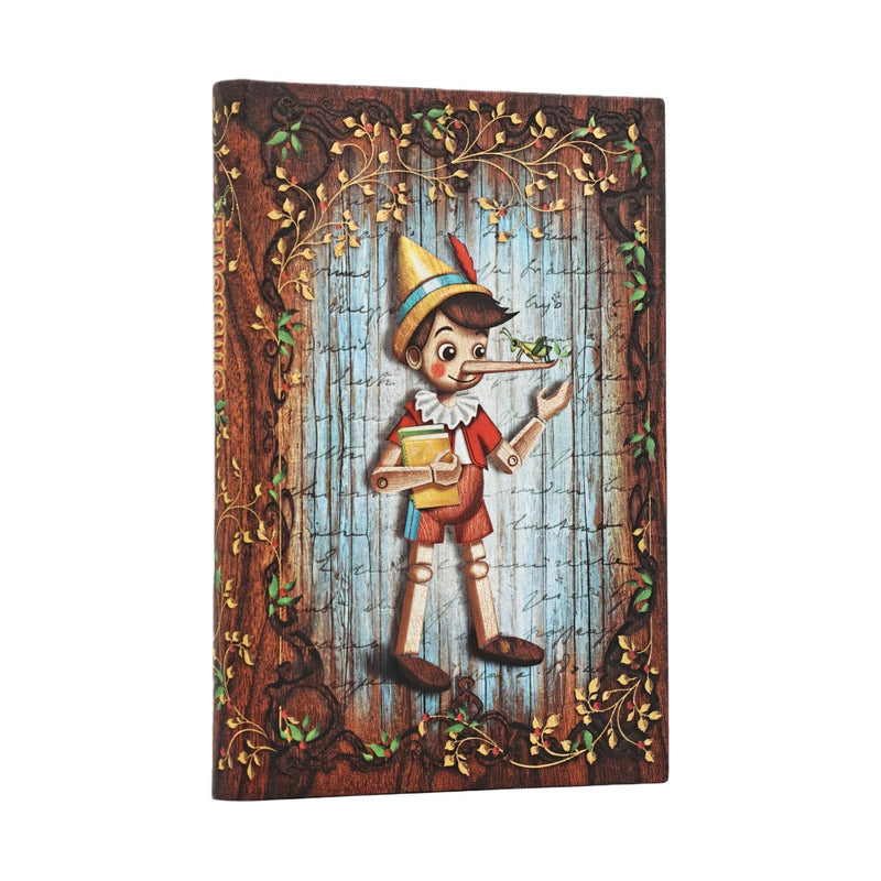Carlo Collodi, Pinocchio Mini Unlined Hardcover Journal, 176pg, 85GSM by Paperblanks (Fairy Tale Collection)
