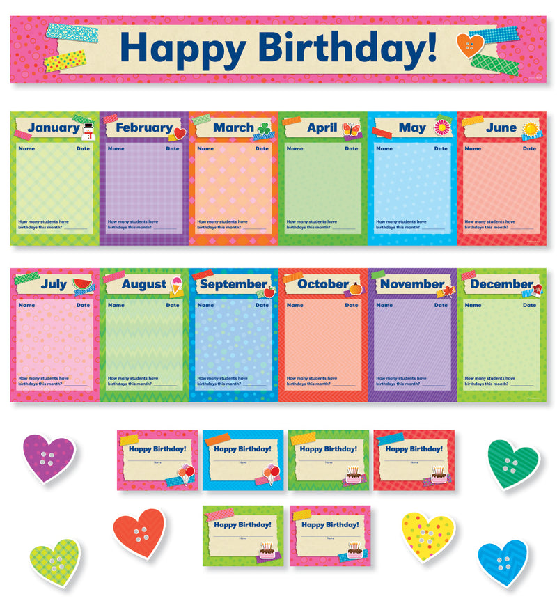 Tape It Up! Birthdays Mini Bulletin Board