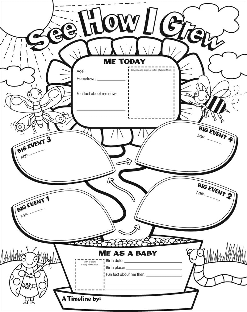 Graphic Organizer Posters: My Timeline (Grades K–2)