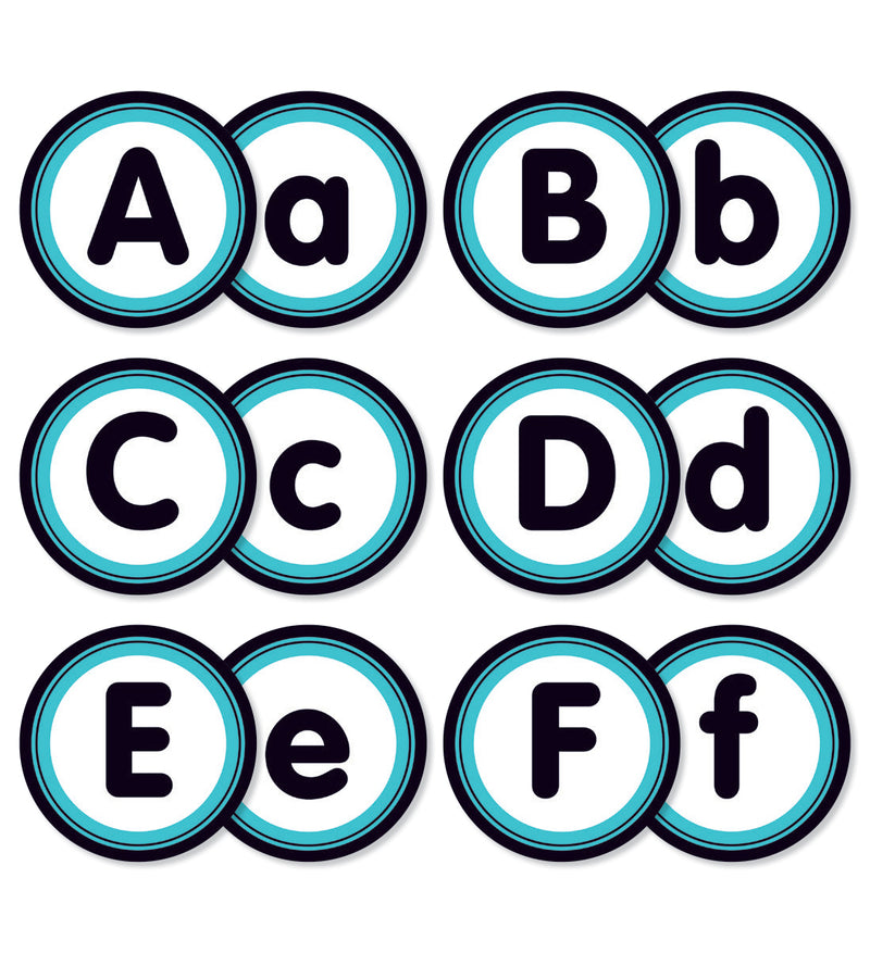 Aqua Oasis Alphabet Bulletin Board