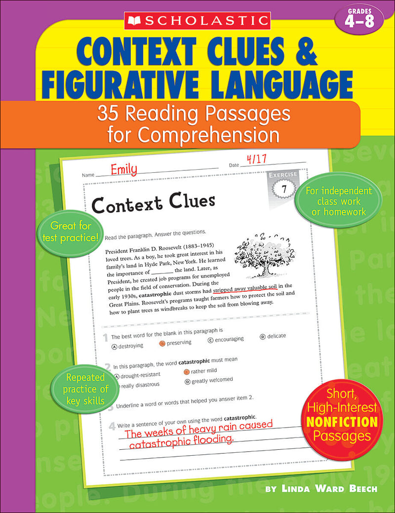 35 Reading Passages for Comprehension: Context Clues & Figurative Language