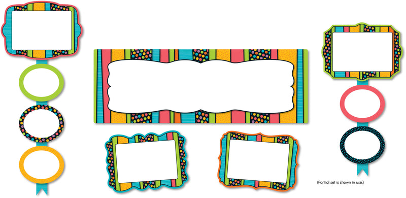 Stylin' Stripes Job Assignment Bulletin Board Set