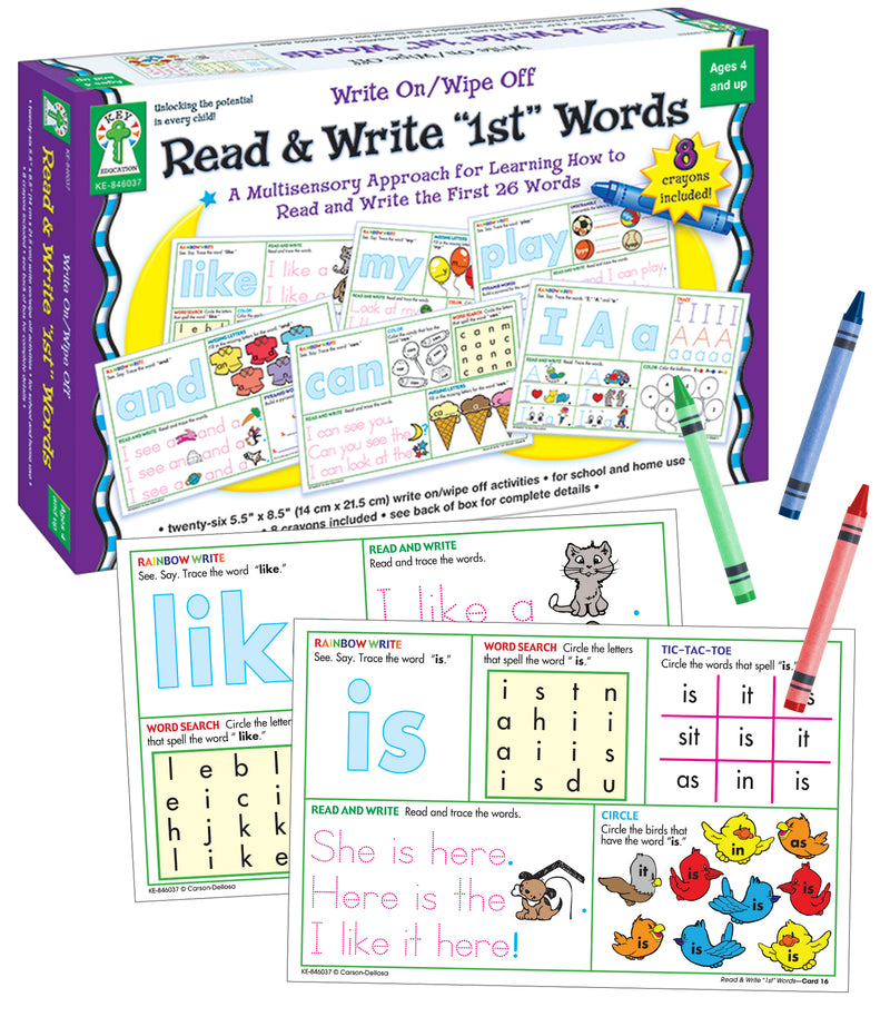 Write On/Wipe Off: Read & Write “1st” Words