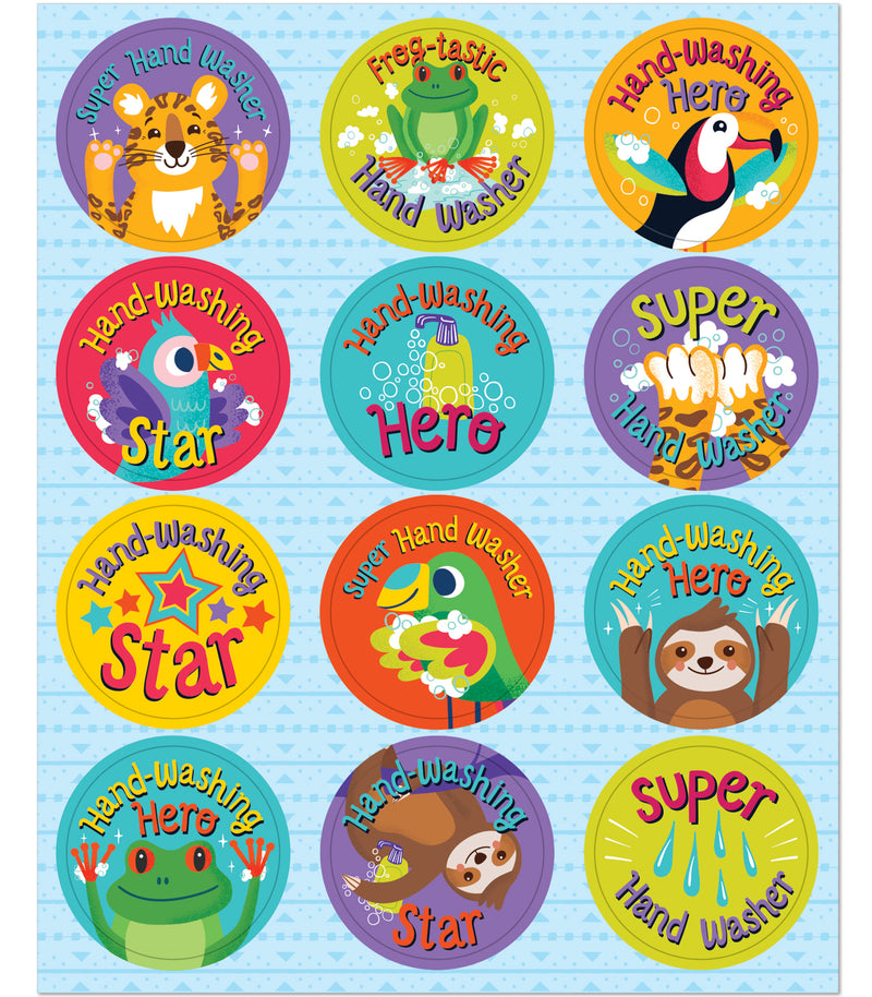 One World Hooray for Handwashing Motivational Stickers