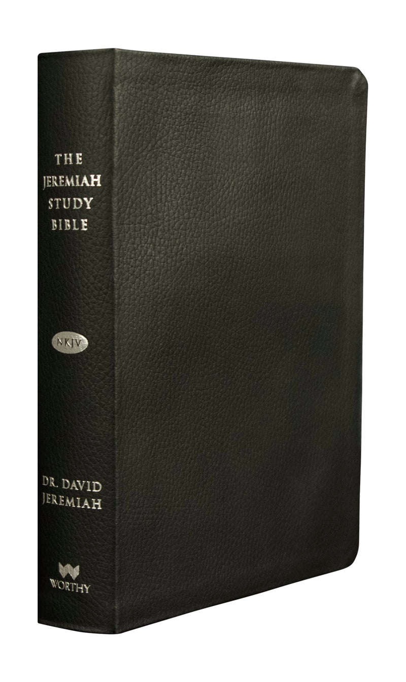 The Jeremiah Study Bible, NKJV: Genuine Black Leather