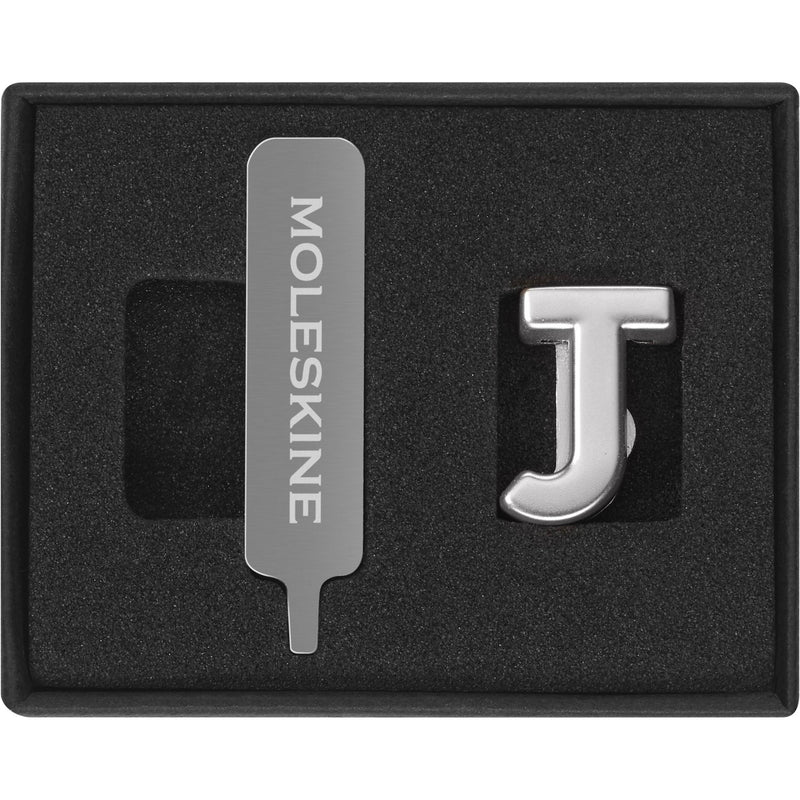 Moleskine Pin, J, Silver