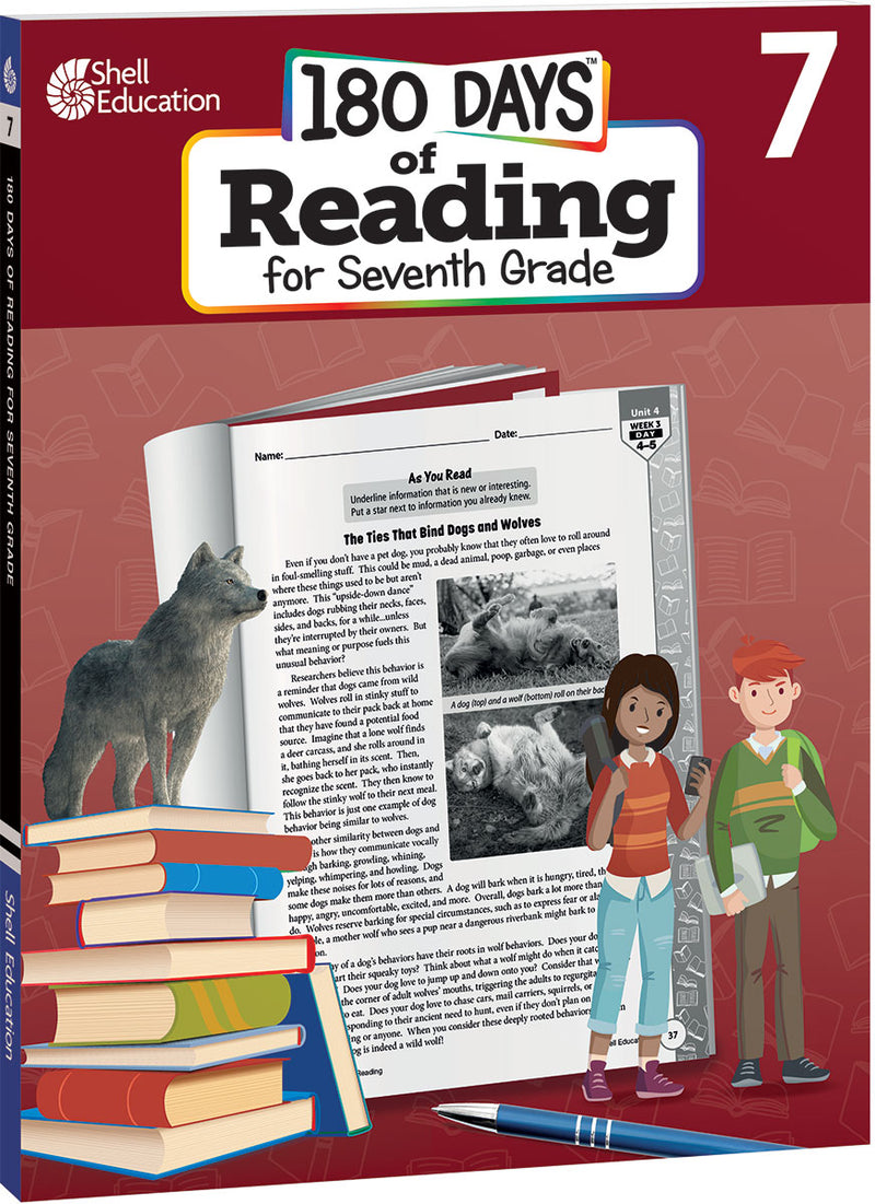 180 Days: Reading for Seventh Grade: Practice, Assess, Diagnose