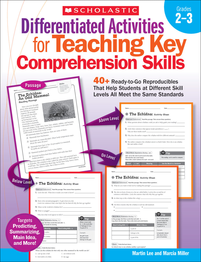 Differentiated Activities for Teaching Key Comprehension Skills: Grades 2–3
