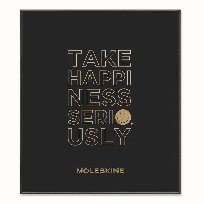 Moleskine Limited Edition Kaweco and Smiley Notebook and 2023 Planner Bundle, Black Roller Pen, Large, Ruled, Black, Hard Cover (5 x 8.25)