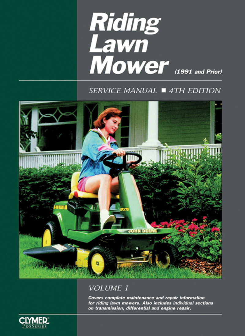 Riding Lawn Mower Service Manual Volume 1