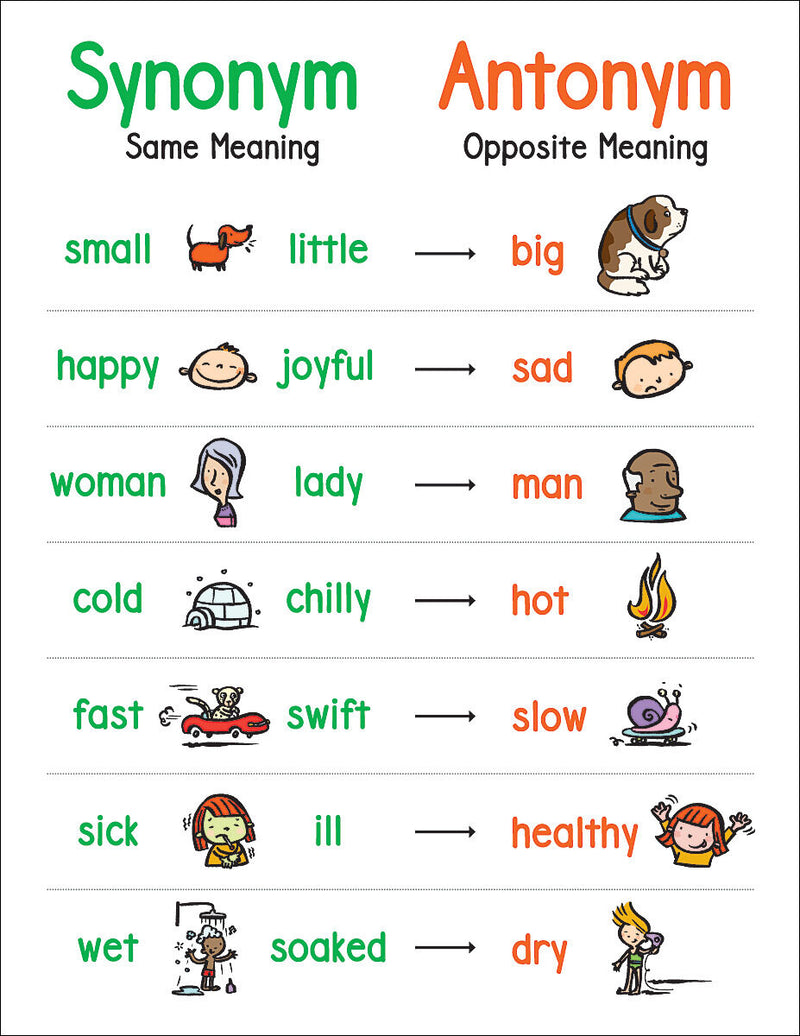 Anchor Chart Synonym & Antonym