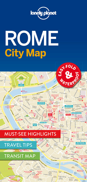 Lonely Planet Rome City Map 1