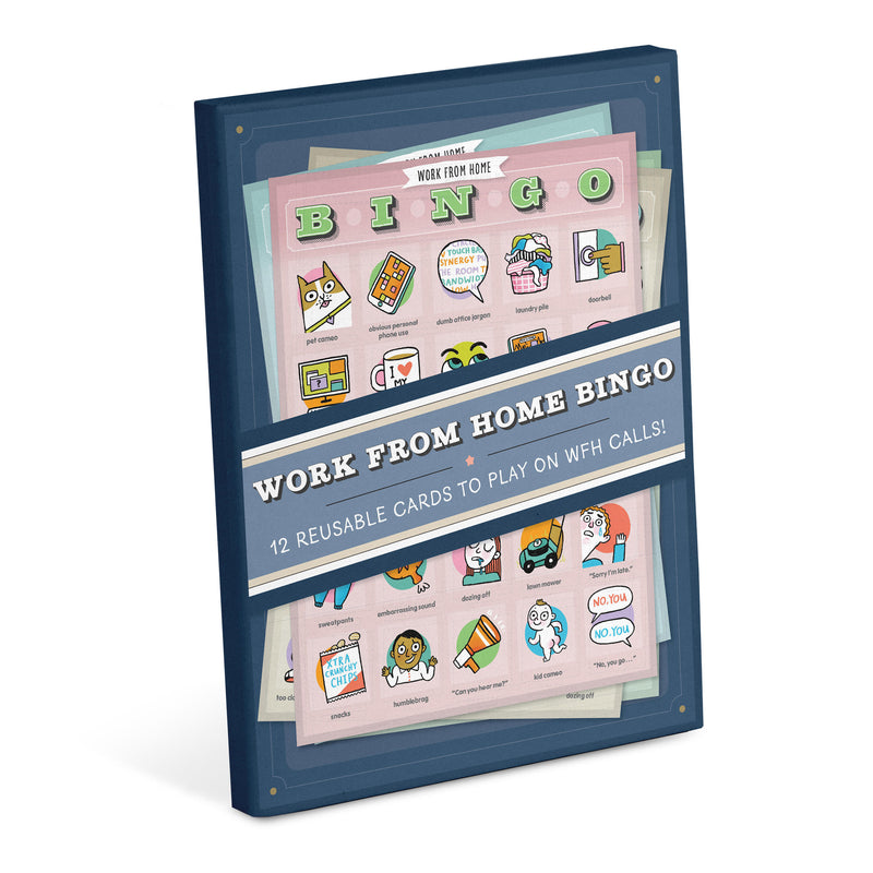 Work-from-Home Bingo, 12 Reusable Cards for WFH Calls