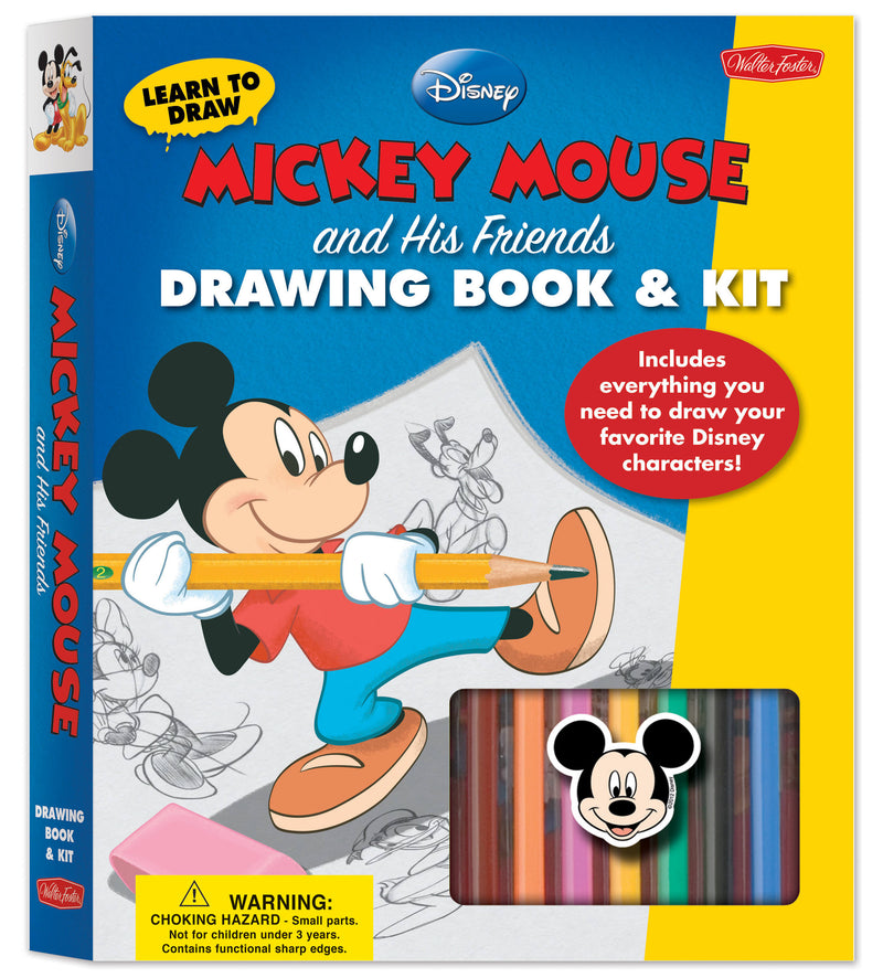 Learn to Draw Disney's Mickey Mouse and His Friends Drawing Book & Kit