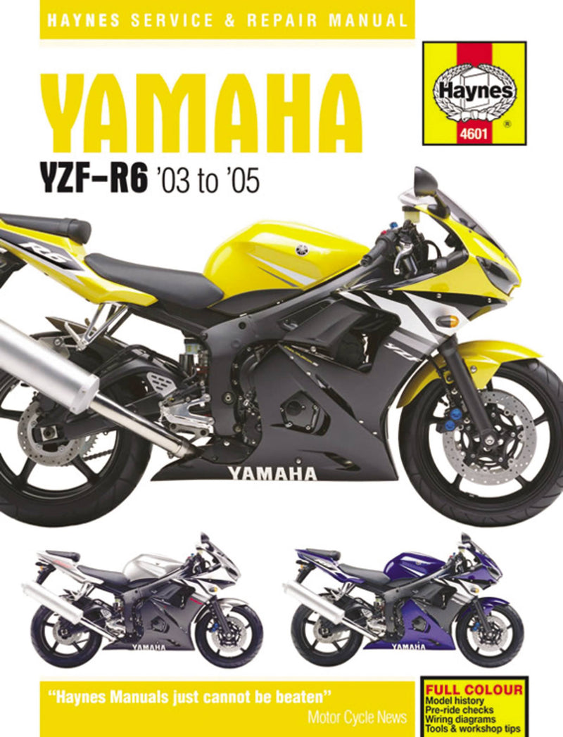 Yamaha YZF-R6, '03 to '05