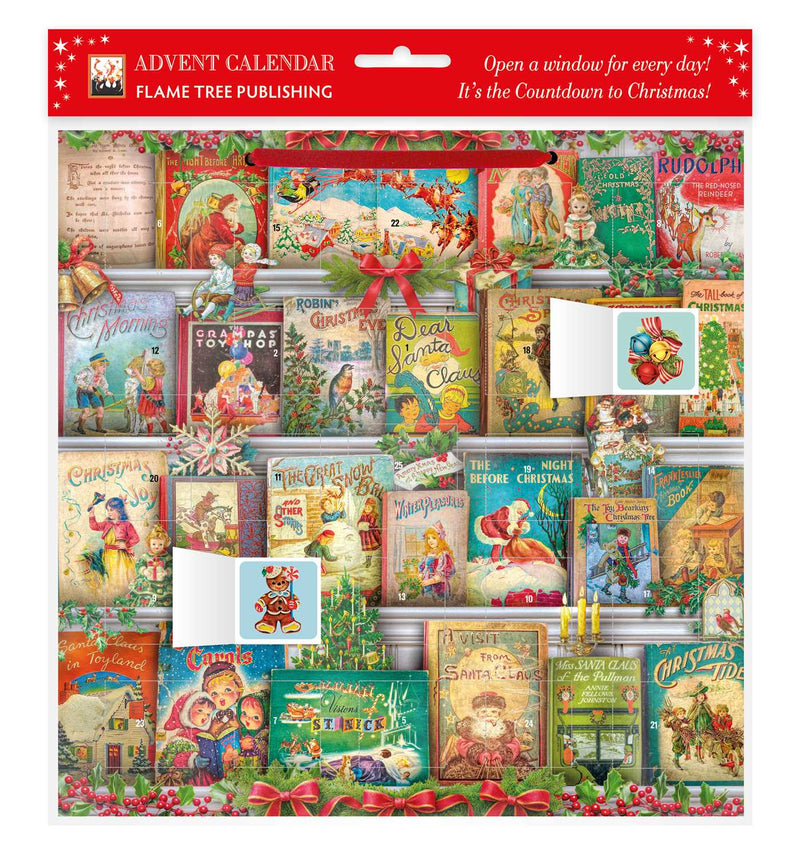 Christmas Bookshelf Advent Calendar (with stickers)