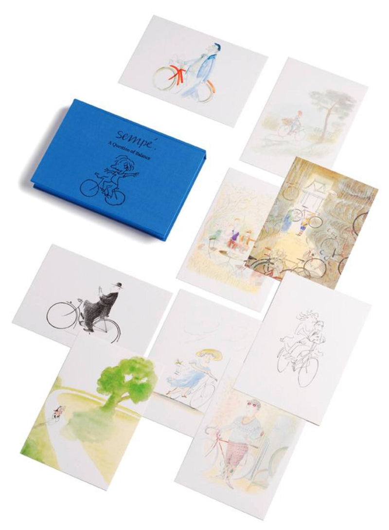 Sempé; A Question of Balance Postcards