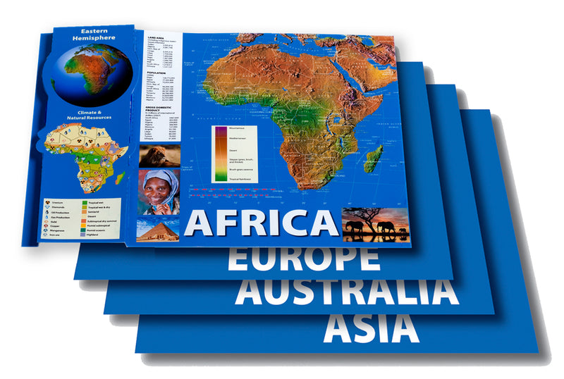 Eastern Hemisphere Maps Chart Set