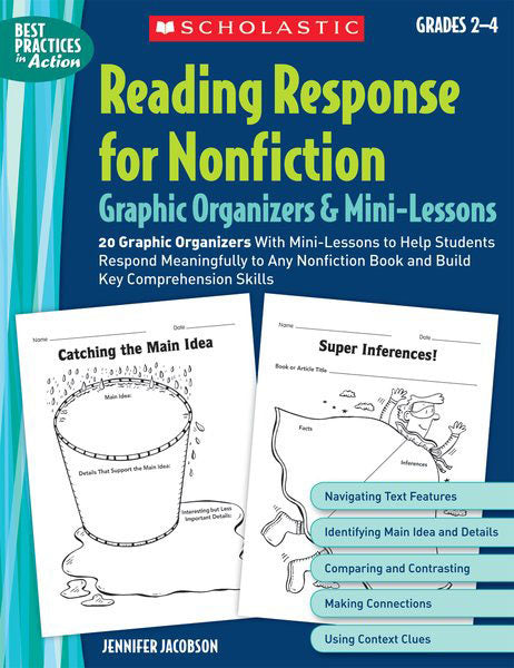 Reading Response for Nonfiction Graphic Organizers & Mini-Lessons