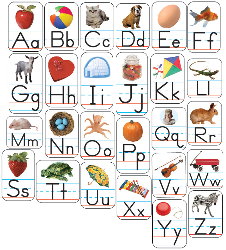 Alphabet: Photographic Shape Stickers