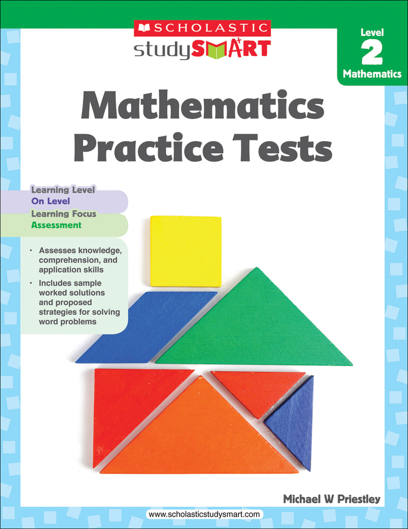 Scholastic Study Smart Mathematics Practice Tests Level 2