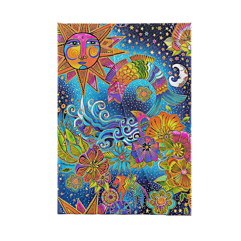Celestial Magic Midi Unlined Hardcover Journal, 144pg, 120GSM, Laurel Burch Collection by Paperblanks (Whimsical Creations)