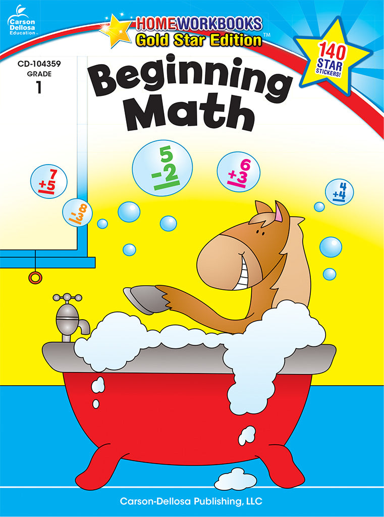 Beginning Math, Grade 1: Gold Star Edition