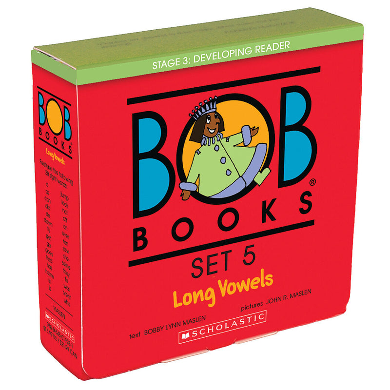 Bob Books - Long Vowels Box Set of 8 Paperbacks | Decodable Phonics Books, Ages 4 and up, Kindergarten, First Grade (Stage 3: Developing Reader)