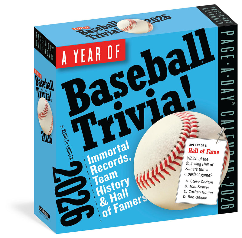 Year of Baseball Trivia Page-A-Day® Calendar 2026
