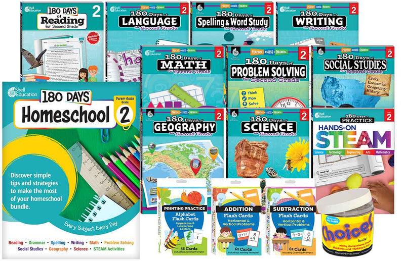 180 Days: Homeschool Grade 2 Set: Every Subject, Every Day