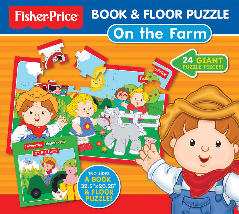 Fisher-Price Book & Floor Puzzle: On the Farm