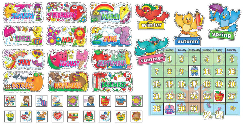 Seasonal Calendar Bulletin Board