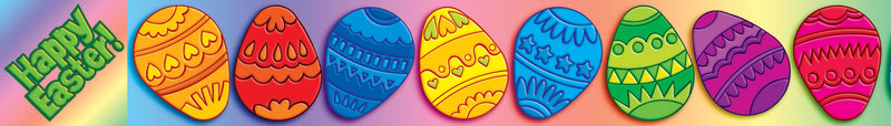 Easter Eggs Borders with Corners