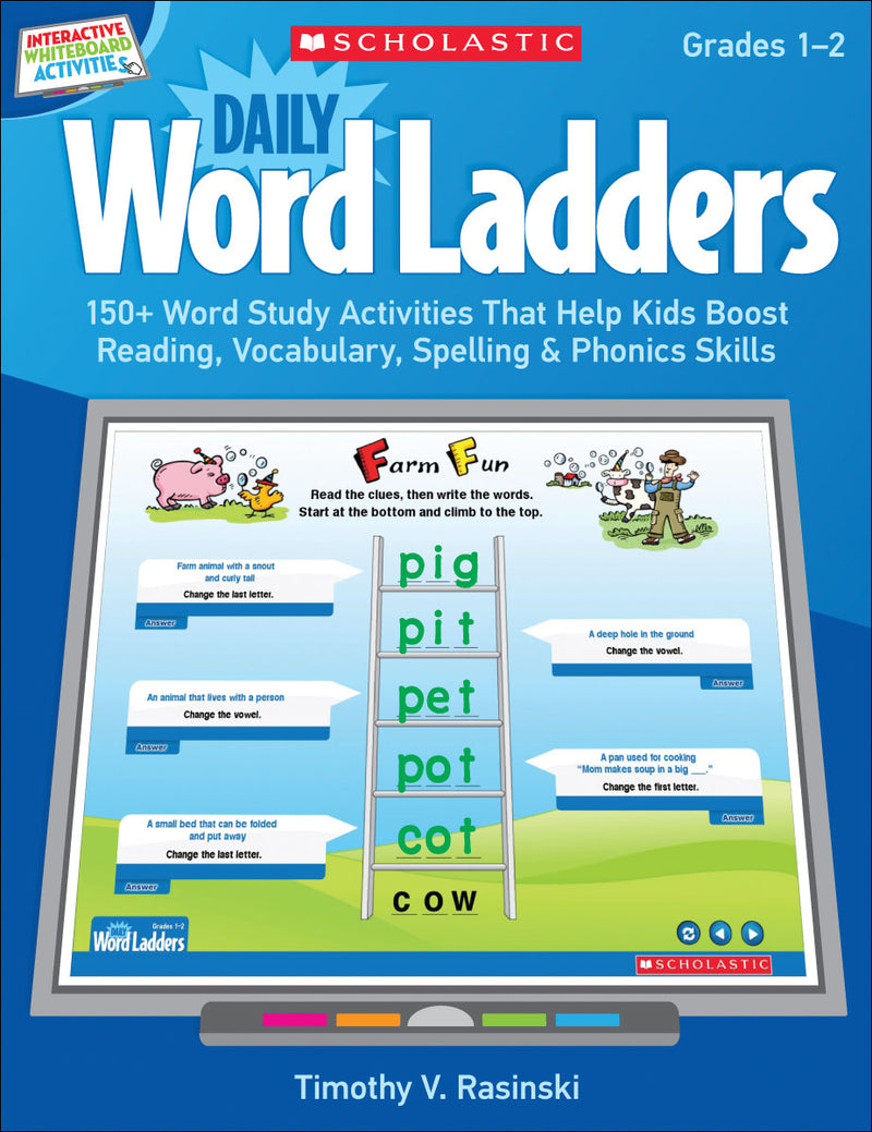 Interactive Whiteboard Activities: Daily Word Ladders Grades 1–2