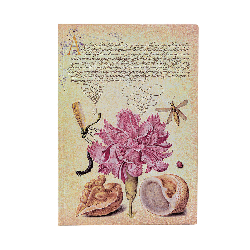 Pink Carnation Midi Lined Softcover Journal, 176pg, 100GSM by Paperblanks (Mira Botanica)