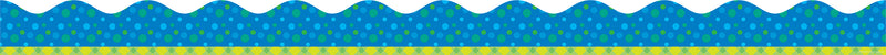 Tape It Up! Bubbling Blues Scalloped Trimmer