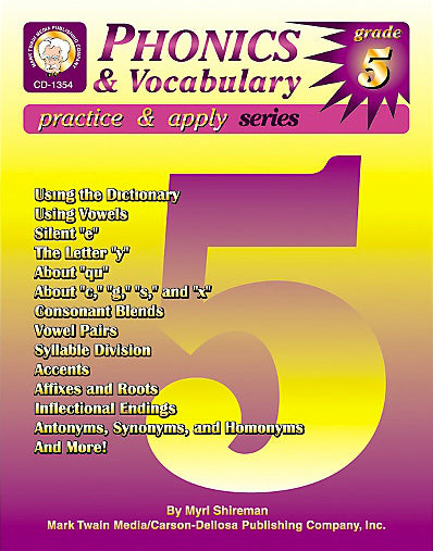 Phonics & Vocabulary Skills, Grade 5