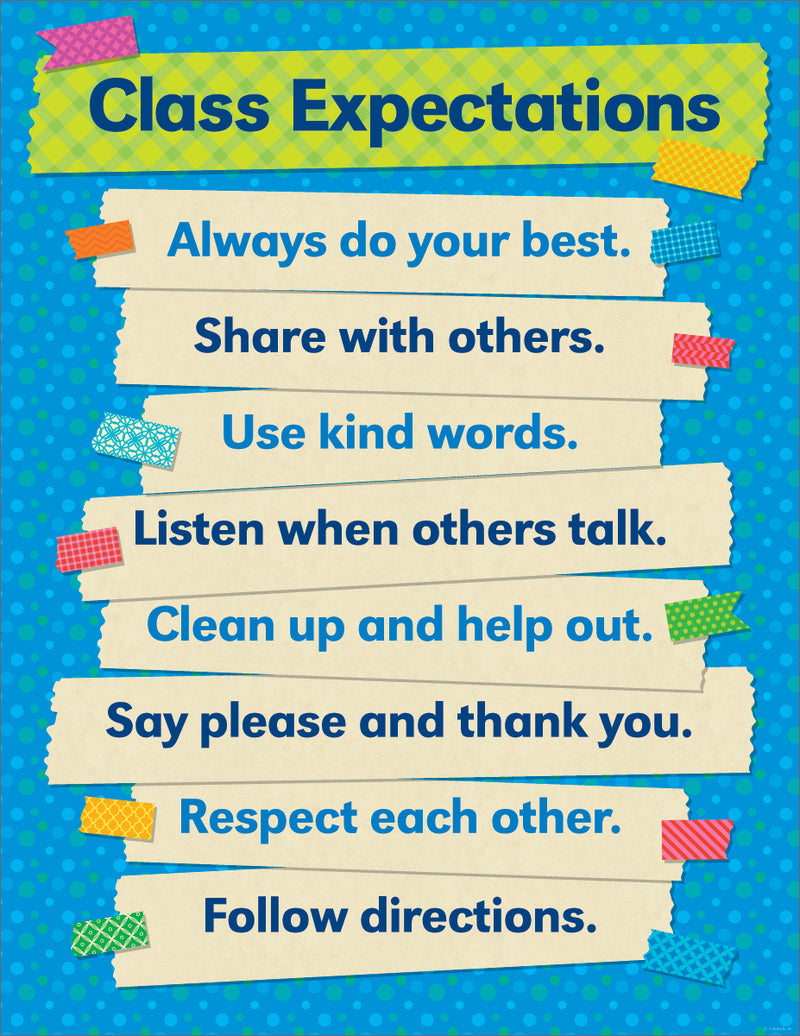 Tape It Up! Class Expectations Chart