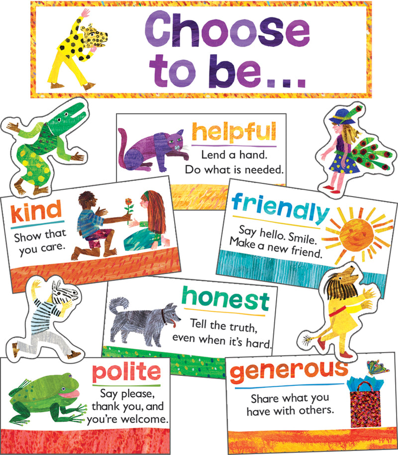 World of Eric Carle™ Positive Character Traits Mini Bulletin Board Set