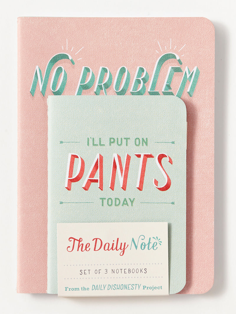 Daily Dishonesty The Daily Note Set Of 3 Notebooks